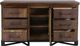 International Furniture Direct Walnut Reddish Brown Dresser-4