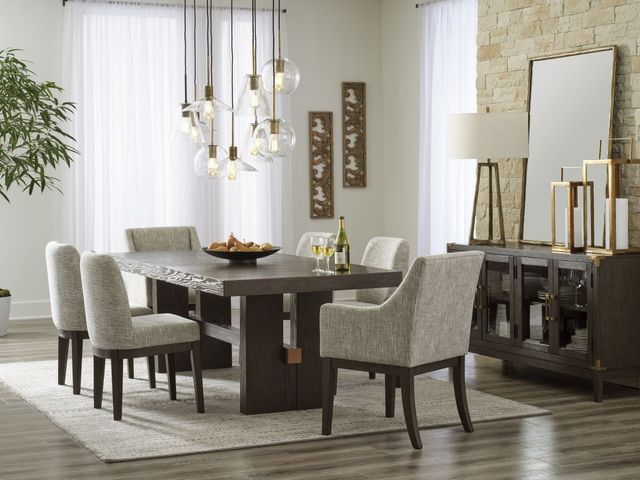 Signature Design by Ashley® Burkhaus 5-Piece Dark Brown Dining Set-3