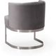 TOV Furniture Eva Grey Velvet Chair-3