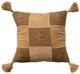 Nourison Home™ Mina Victory Vintage Pillow Olive Floral Checkers 18"x18" Throw Pillow-0