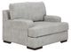 Benchcraft® Mercado Pewter Chair and a Half-0