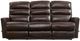 La-Z-Boy® Liam Espresso Leather Manual Wall Reclining Sofa-1
