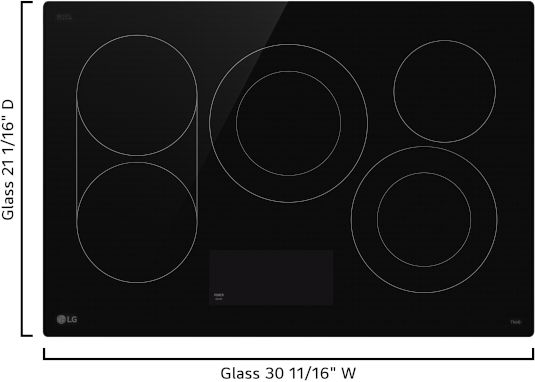 LG 30" Black Smart Electric Cooktop-1
