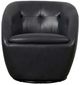 Liberty Furniture Dawson Carmel Slate Leather Swivel Accent Chair-2