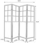 Coaster® Edwards Natural 4-Panel Room Divider Folding Shoji Screen-4