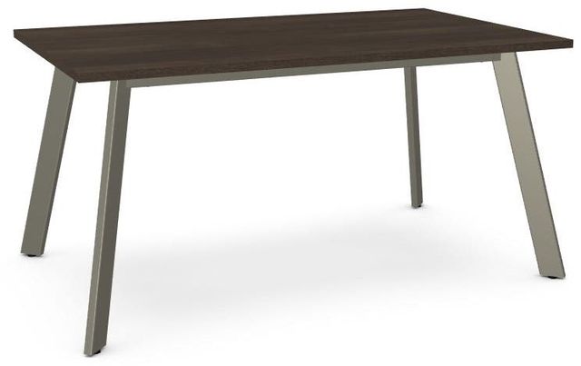 Amisco Customizable Lidya Rectangular Dining Table with 60" Birch Veneer Top-0