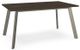 Amisco Customizable Lidya Rectangular Dining Table with 60" Birch Veneer Top-0