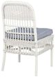 Century® Customizable Thomas O'Brien Mainland Wicker Chalk White Hularo Outdoor Dining Side Chair-1