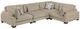 Homelegance® Tinley 4-Piece Brown Modular Sectional-0