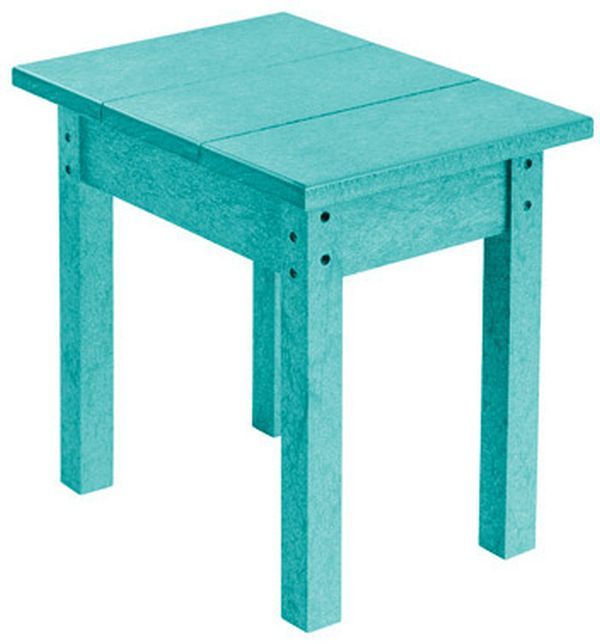 C R Plastic Generation Line Turquoise Rectangular Table-0