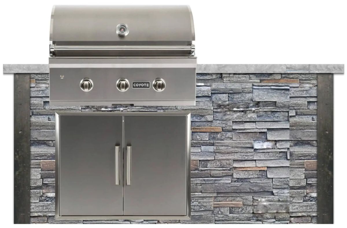 いいスタイル Coyote® Grill Stone Stacked Gray Stone 6' Living Outdoor テーブル・チェア・ハンモック