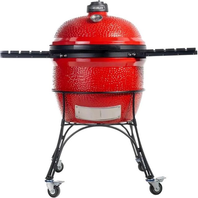 Kamado Joe® Big Joe® 58" Red Freestanding Charcoal Grill-0