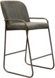 International Furniture Direct Comala Olive Green Upholstered Barstool-0