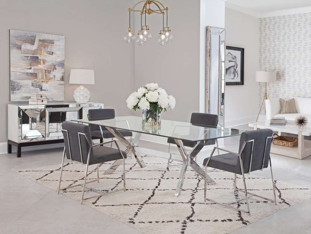 Bassett Mirror Polygon Dining Chair - Thumbnail 4