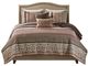 Olliix by Madison Park Red King/California King Princeton 5 Piece Reversible Jacquard Coverlet Set-0