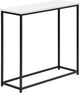 Monarch Specialties Inc. 32"L White Console Table with Black Metal Frame-0