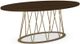 Amisco Customizable Calypso Walnut Veneer Oval Dining Table-3