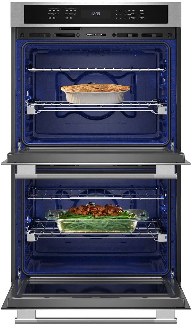 KitchenAid® 30" PrintShield™ Stainless Steel Double Electric Wall Oven-2