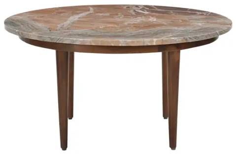 Moe's Home Collection Lark Orange Fantasy Coffee Table with Brown Base-3