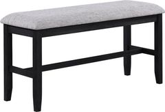 Crown Mark Buford Black/Gray Counter Height Dining Bench