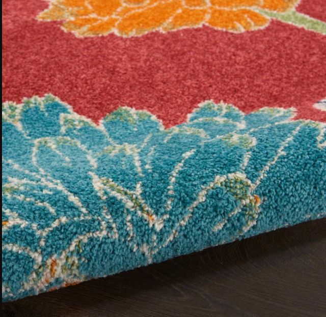 Nourison Home™ Allur Red Multicolor 5'x7' Style 4 Area Rug-2
