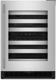 Kitchenaid® 24" Stainless Steel Undercounter Wine Cooler with Full-Extension Metal-Front Racks-0