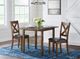 Elements International Alex Espresso 3-Piece Dining Set-1
