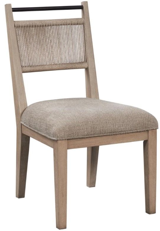 Bernards Trilogy Camel/Toffee Rope Back Side Chair-0