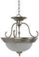 YHD Nickel 15'' Incandescent Semi-Flush Mount Lighting-2