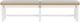 Riverside Furniture Rosalie Brown/Gray/White Caps 82" Dining Bench-2