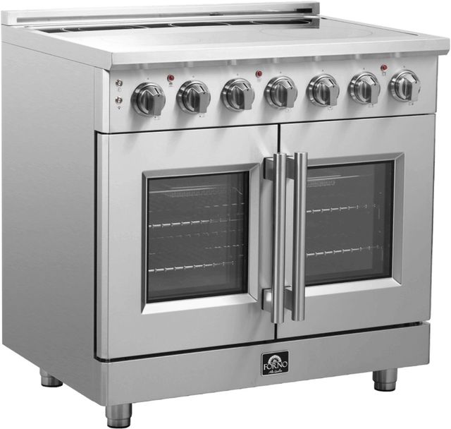 FORNO® Massimo 36" Stainless Steel Pro Style Electric Range-3