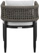 Armen Living Alegria Set of 2 Grey Outdoor Patio Dining Chair-3