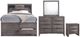 Elements International Emily 4-Piece Gray King Panel Storage Bedroom Set-0