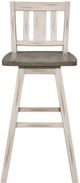 Mazin Furniture Amsonia Distressed Gray/White Gray Swivel Bar Chair-1