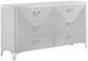 Coaster® Cassia 4-Piece White High Gloss Eastern King Bedroom Set-3