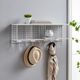 Linon White Cubby Wall Shelf-1