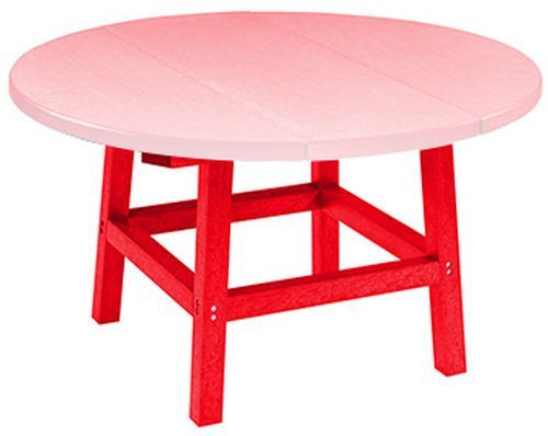C R Plastic Generation Line Red Cocktail Table-0