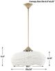 Uttermost® Biddeford Matte Gold/Matte White 5-Light Pendant-2