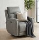Liberty Furniture Renata Gala Gray Leather Single Glider Power Recliner-1