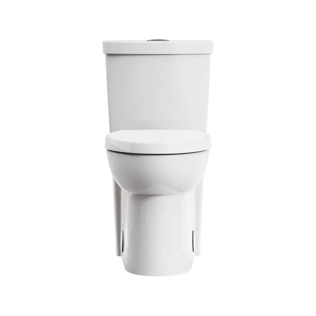 American Standard Studio® White Skirted Two-Piece Dual Flush Chair Height Elongated Toilet with Seat 1.28 gpf/4.8 Lpf and 1.0 gpf/3.8 Lpf-2