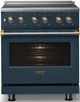Viking® 5 Series 30" Squall Pro Style Electric Range with Brushed Brass Trim-4