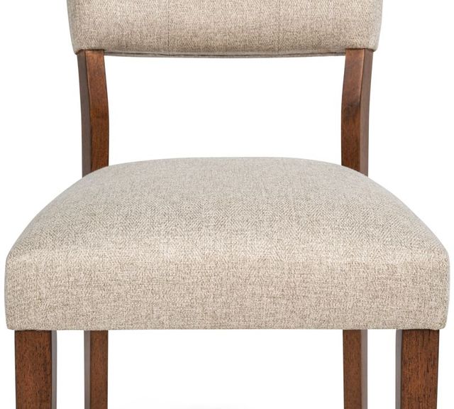 Crown Mark Gregory Beige/Brown Upholstered Dining Side Chair-4
