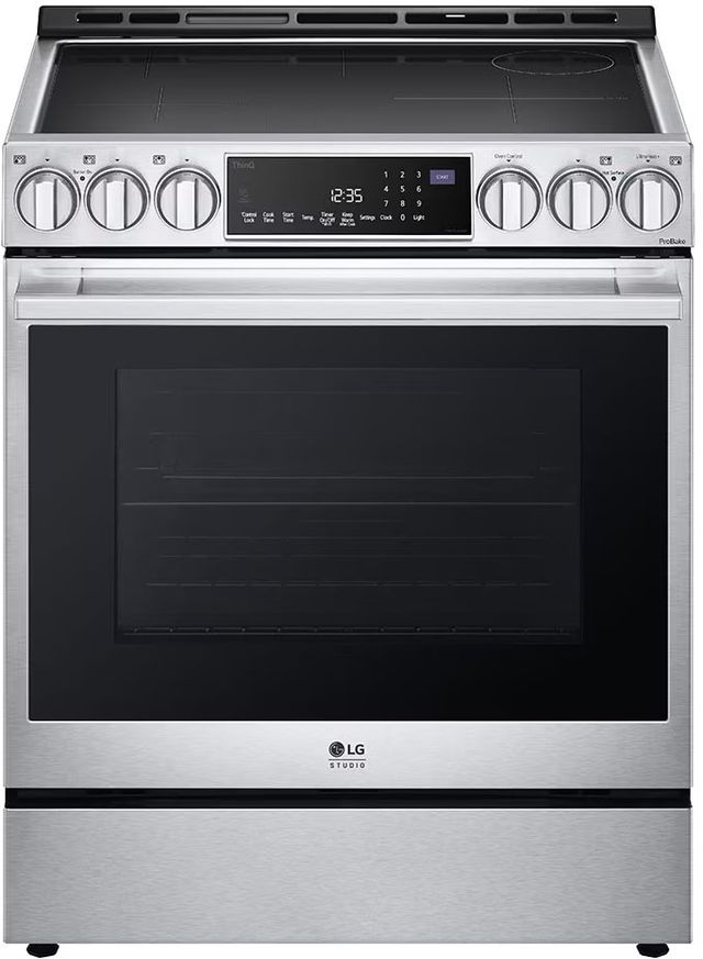 Cuisinière à induction encastrée de 30 po LG Studio® de 6.3 pi³ - Acier inoxydable résistant aux traces de doigts