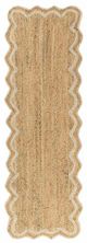 LR Home Scallop Natural/Ivory 3'x8' Runners-0