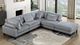 Homelegance® Robstown 5-Piece Gray Modular Sectional with Ottoman-1