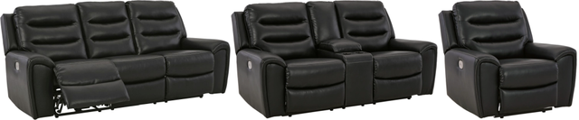 Signature Design by Ashley® Warlin 3-Piece Black Living Room Set