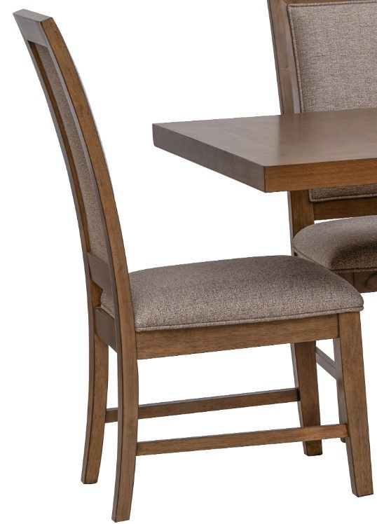 Powell® Cadeau Beige/Walnut 7-Piece White Dining Set-1