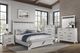 Bernards Bellamy Lane Whitewash Queen Panel Bed with Bench-1