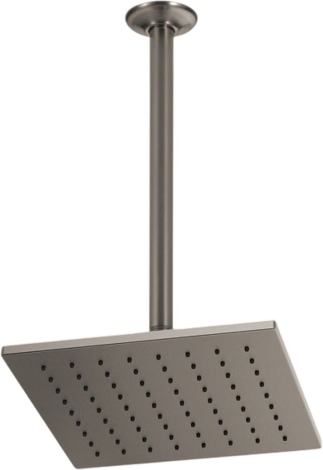 Brizo Essential™ Brilliance® Luxe Steel® 12" Linear Square Single-Function Raincan Shower Head-2