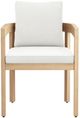 New Classic® Home Furnishings Wesley 5-Piece Beige/White Acacia/Sundura Outdoor Patio Dining Set-5